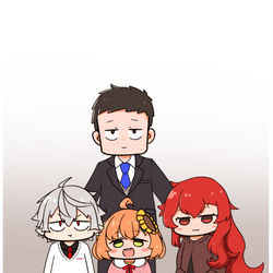 This is a pixiv picture whose title is 家族写真.