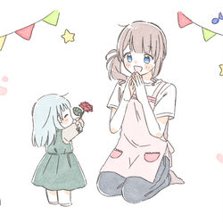 This is a pixiv picture whose title is 穂波ママ16.