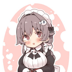 This is a pixiv picture whose title is メイド迅鯨さん.