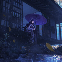 This is a pixiv picture whose title is Misty rain.