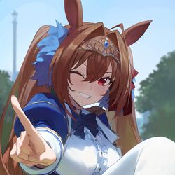 This is a pixiv picture whose title is 23日目,ダイワスカーレット.