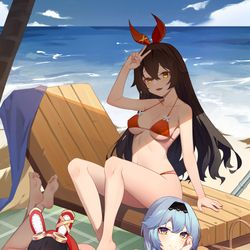 This is a pixiv picture whose title is 夏日柏菈图.