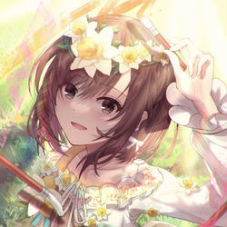 This is a pixiv picture whose title is 東雲絵名.