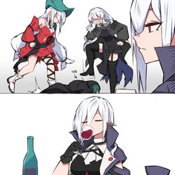 This is a pixiv picture whose title is 潮汐の下.