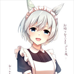 This is a pixiv picture whose title is メイドセイウンスカイ.