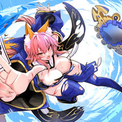 This is a pixiv picture whose title is バトルキャス狐.