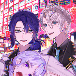 This is a pixiv picture whose title is ＃にじそうさく06新刊「Future Bass」.