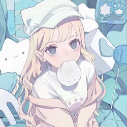 This is a pixiv picture whose title is 肉まん.