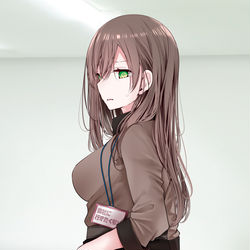 This is a pixiv picture whose title is 「今週の土日も出勤してね」と言われた時のOLちゃん.