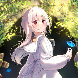 This is a pixiv picture whose title is 「未知なる旅へ」.