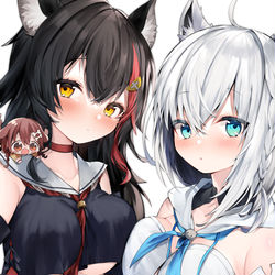 This is a pixiv picture whose title is フブミオ！！！.