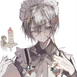 This is a pixiv picture whose title is ウェズリー・グレイ(メイドの日だった).
