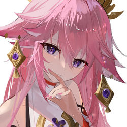 This is a pixiv picture whose title is 24日目、八重神子.
