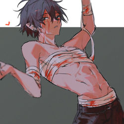 This is a pixiv picture whose title is 男リョナなどごちゃ詰め.