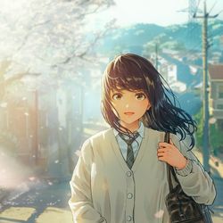 This is a pixiv picture whose title is 「おはよ」.