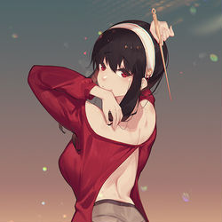 This is a pixiv picture whose title is ヨル・フォージャー.