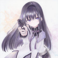 This is a pixiv picture whose title is 暁美ほむら.