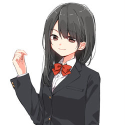 This is a pixiv picture whose title is 女子高生(Commission).