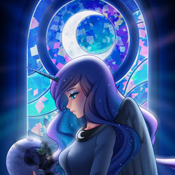 This is a pixiv picture whose title is Luna reflections.