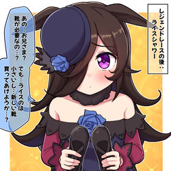 This is a pixiv picture whose title is レジェンドレースの後：ライスシャワー.