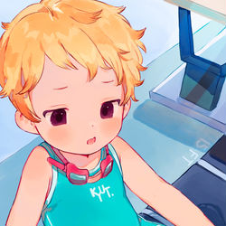 This is a pixiv picture whose title is swimmy boy!.