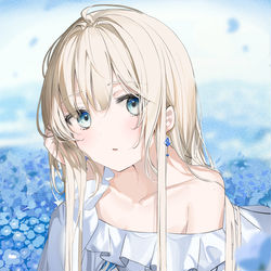 This is a pixiv picture whose title is ネモフィラ.