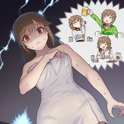 This is a pixiv picture whose title is 過ぎ去った日々を思い出すちひろさん.