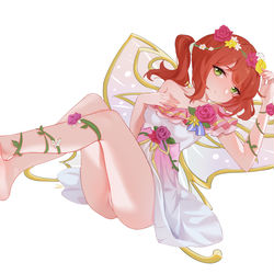 This is a pixiv picture whose title is 妖精步梦.