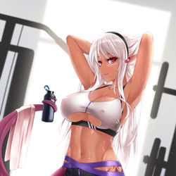 This is a pixiv picture whose title is After sport.