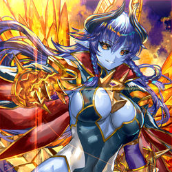 This is a pixiv picture whose title is 氷華羅刹天ラヴィーナ.