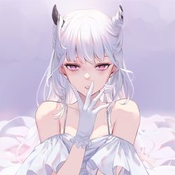 This is a pixiv picture whose title is White.