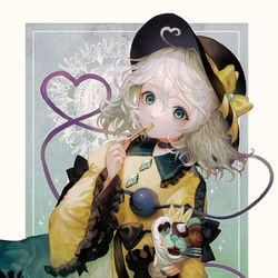 This is a pixiv picture whose title is チョコミン党なこいしちゃん２.