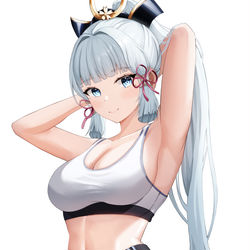 This is a pixiv picture whose title is 神里綾華.
