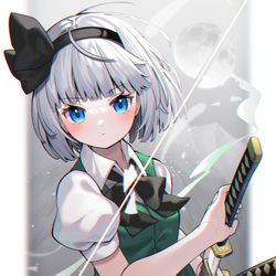 This is a pixiv picture whose title is 斬れぬものなどあんまりない.