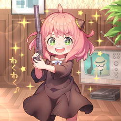 This is a pixiv picture whose title is アーニャ・フォージャー「おとのでないぴすとる」.