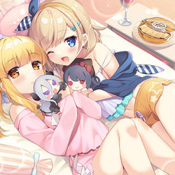 This is a pixiv picture whose title is 夢の女子会.