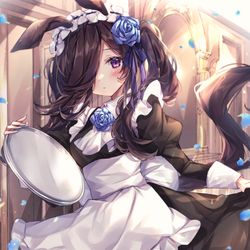 This is a pixiv picture whose title is メイドライス.