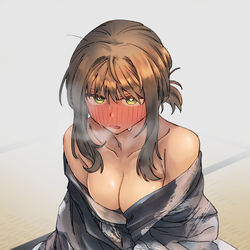 This is a pixiv picture whose title is 「やめてください」.