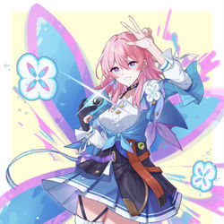 This is a pixiv picture whose title is 三月七 ~.