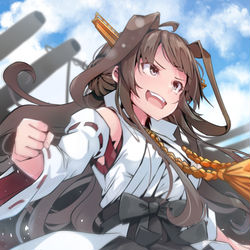 This is a pixiv picture whose title is 金剛デース！.