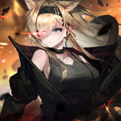 This is a pixiv picture whose title is 号角.