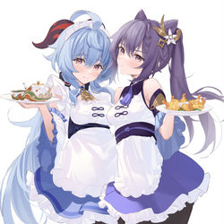 This is a pixiv picture whose title is メイド服.