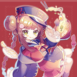This is a pixiv picture whose title is ラーメン食べない？.