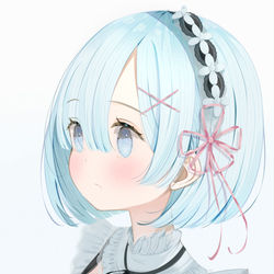 This is a pixiv picture whose title is レム.