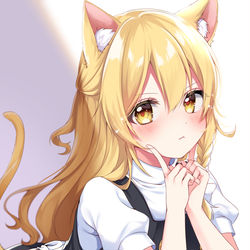This is a pixiv picture whose title is 猫魔理沙.