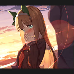 This is a pixiv picture whose title is 恋する普通のスズカ.