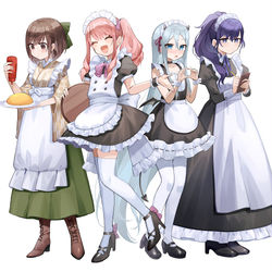 This is a pixiv picture whose title is ニーゴメイド.
