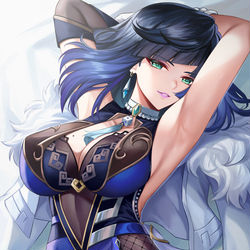 This is a pixiv picture whose title is 【12期】夜兰.