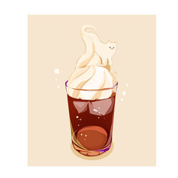 This is a pixiv picture whose title is にゃんこフロート.