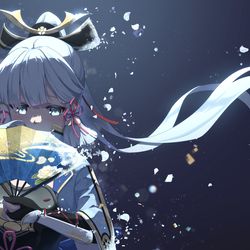 This is a pixiv picture whose title is 神里綾華.